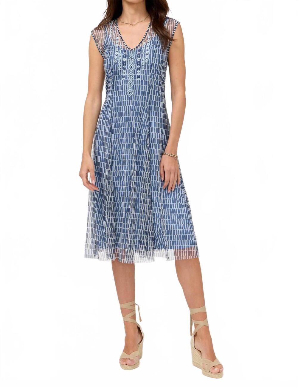 NEW JOHNNY WAS dorotea midi mesh dress in izumi